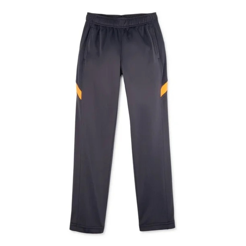 Dark Gray Athletic Pants with Orange Accent